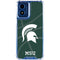 Michigan State University Green Basketball Moto G 5G (2024) Clear Case